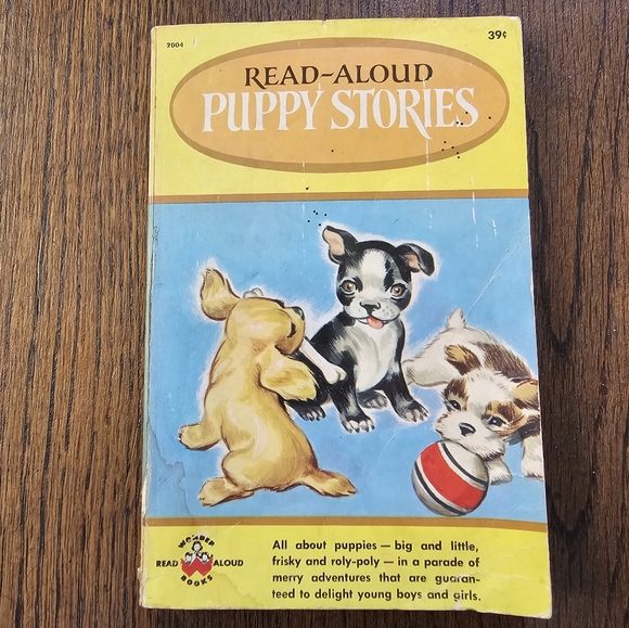 1950's Vintage Read Aloud Puppy Stories Wonder Books Paperback Book - Picture 1 of 8